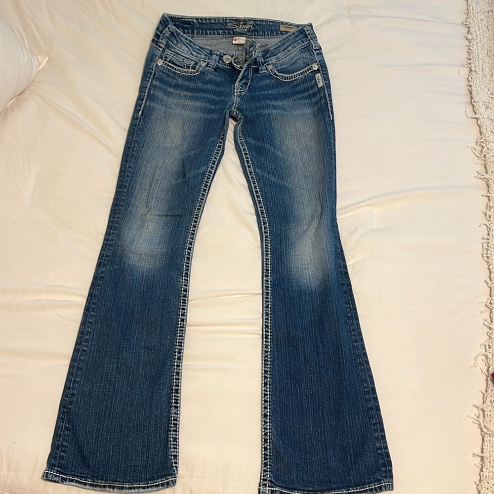 Silver jeans